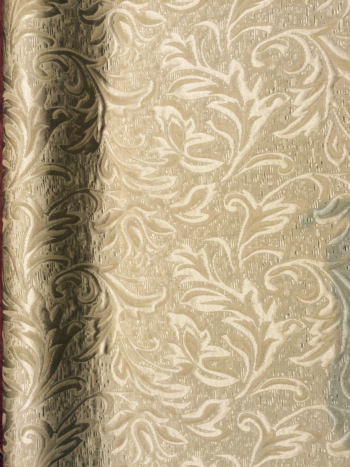 Antique Gold Matelasse Jacquard Fabric - Antique Gold Embossed Pattern, 57" Width (1 Yard)