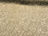 Antique Gold Matelasse Jacquard Fabric - Antique Gold Embossed Pattern, 57" Width (1 Yard)