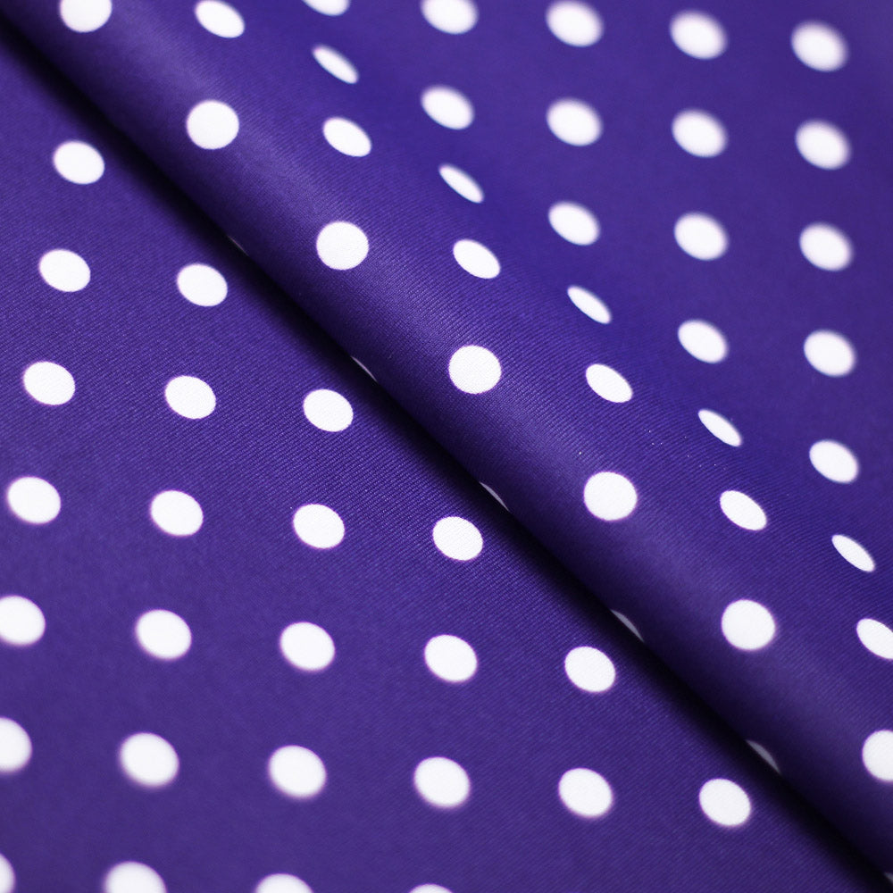Dippin Dotz Poly Spandex Fabric - Small Polka Dots, Multiple Colors, 58/60" Width (1 Yard)
