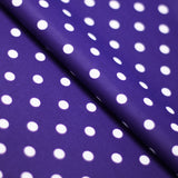 Dippin Dotz Poly Spandex Fabric - Small Polka Dots, Multiple Colors, 58/60" Width (1 Yard)