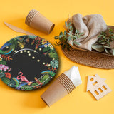 8 Count Tropical Nights Luau Party Disposable Dinner Plates 9"