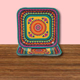 8 Count Fiesta Theme Disposable Paper Dinner Plates 9"