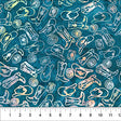 Cotton Fabric Blue Bayou 43/44" Saddle Up