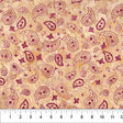 Cotton Fabric Saddle Up Bandana Peach 43/44"