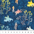 Cotton Fabric Saddle Up Collage Midnight 43/44"