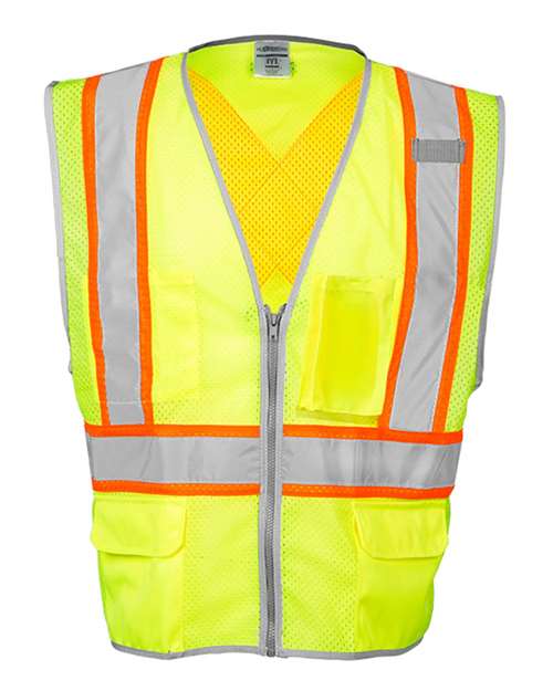 Kishigo Unisex Premium Brilliant Series X-Back Dual Compliant Safety Vest
