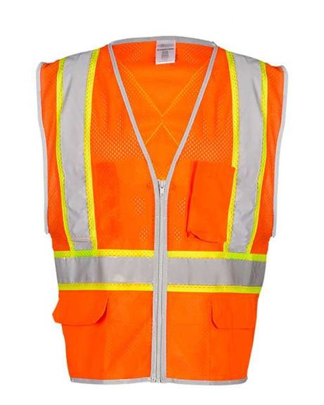 Kishigo Unisex Premium Brilliant Series X-Back Dual Compliant Safety Vest