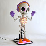 3 ft. Motion Activated Lighted Party Skeleton Animatronic (Haunted Living)