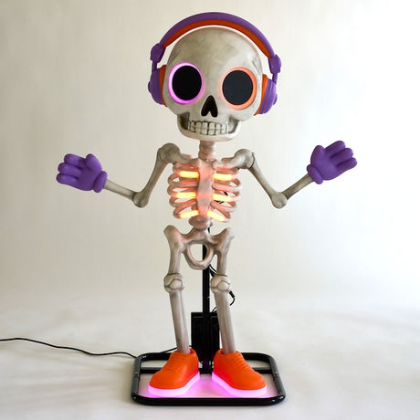 3 ft. Motion Activated Lighted Party Skeleton Animatronic (Haunted Living)