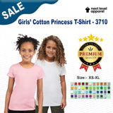 Next Level® Girls’ Cotton Princess Crewneck Short Sleeve T-Shirt
