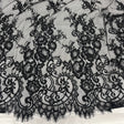 Embroidered Lace Fabric with Eyelash Scallop