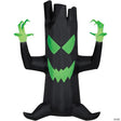 83" Blow-Up Inflatable Light-Up Black Tree with Built-In LED Lights Outdoor Yard Decoration