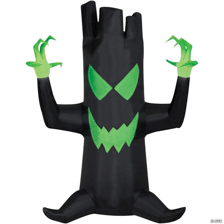 RADYAN Airblown Inflatable Tree with Built-In LED Lights for Halloween shown in a clear product image