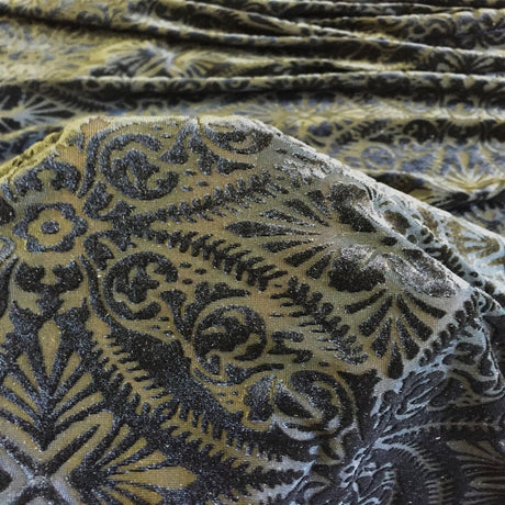 Burnout Stretch Velvet Fabric Lili Damask