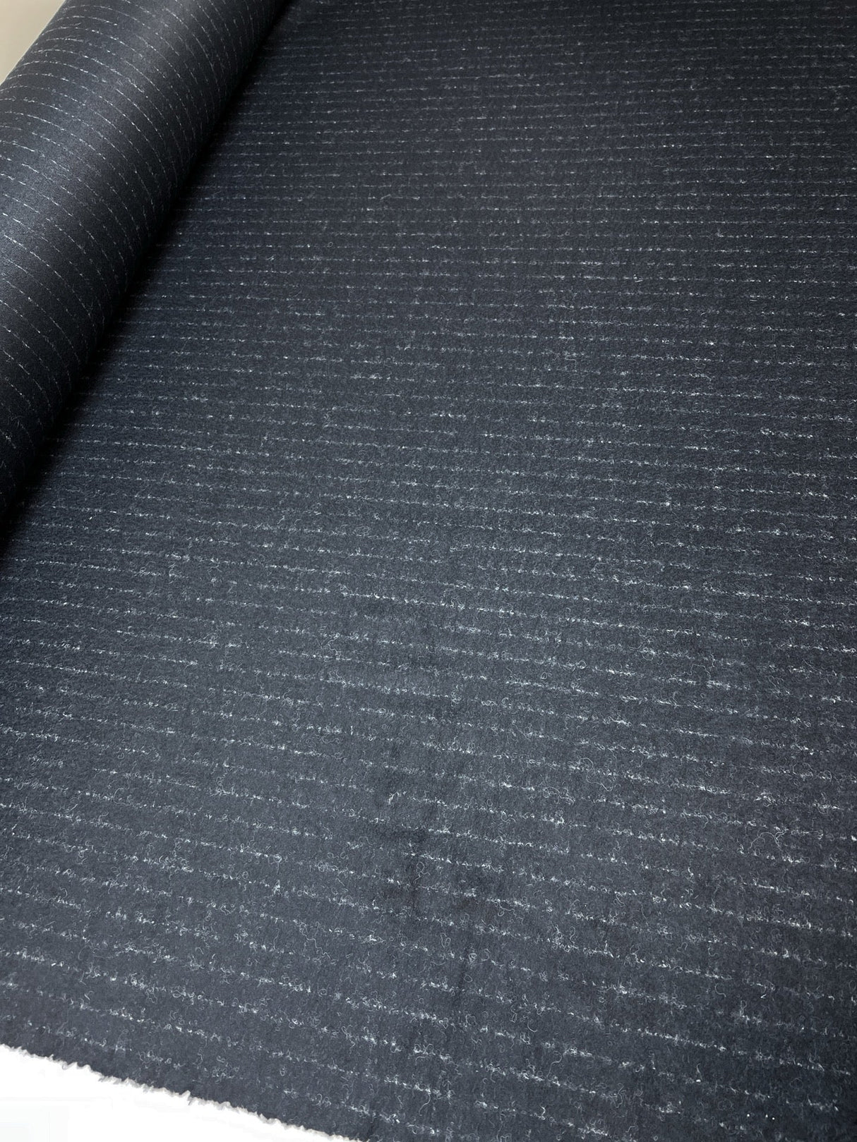 Wool Knitted Fabric Melange Stretch