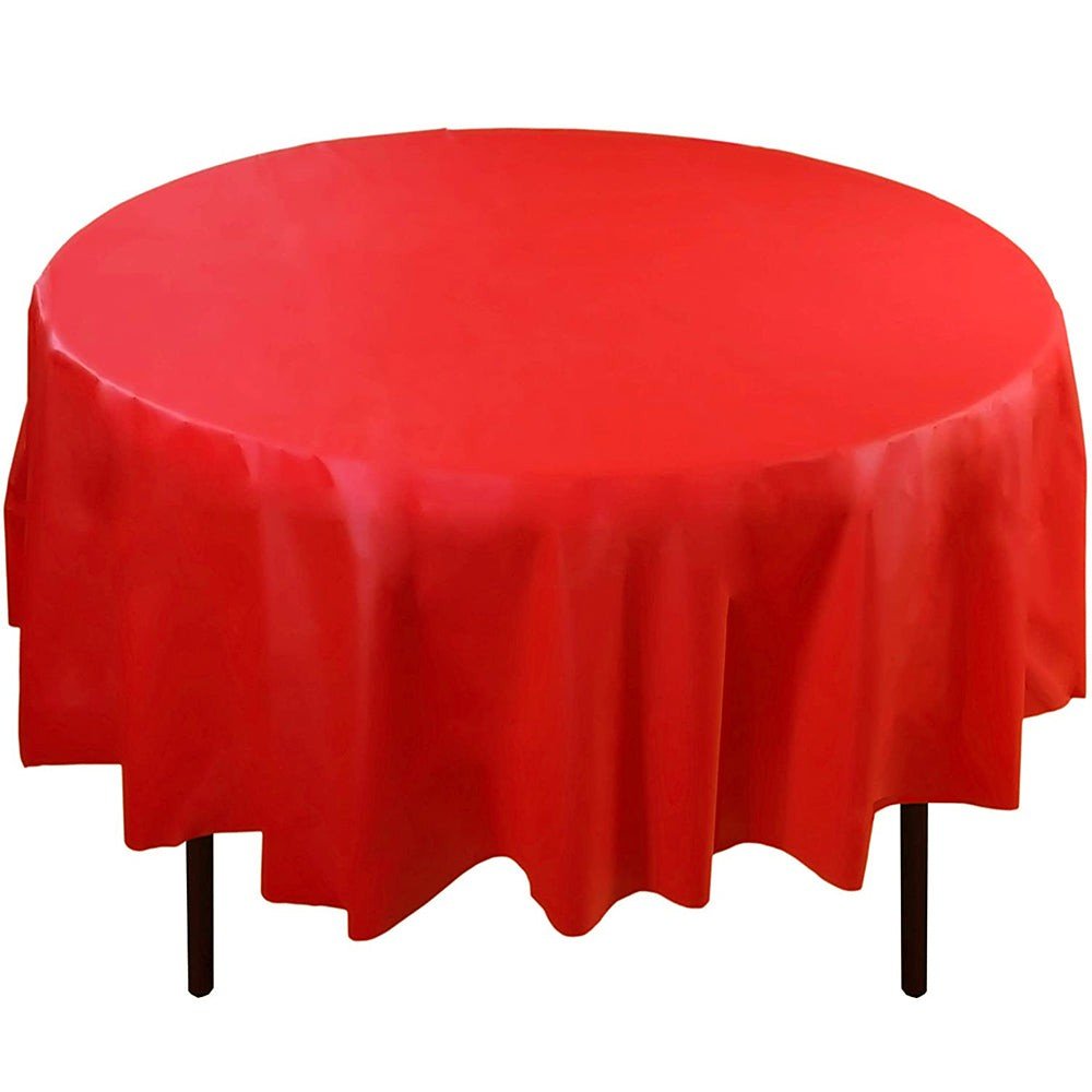 Round Table Cover Red