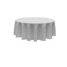 84 Inch Round Polyester Poplin Fabric - Seamless Tablecloth, Solid Color, 84" Diameter (1 Piece)