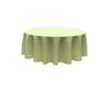 84 Inch Round Polyester Poplin Fabric - Seamless Tablecloth, Solid Color, 84" Diameter (1 Piece)