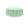 84 Inch Round Polyester Poplin Fabric - Seamless Tablecloth, Solid Color, 84" Diameter (1 Piece)