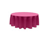 84 Inch Round Polyester Poplin Fabric - Seamless Tablecloth, Solid Color, 84" Diameter (1 Piece)