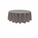 84 Inch Round Polyester Poplin Fabric - Seamless Tablecloth, Solid Color, 84" Diameter (1 Piece)
