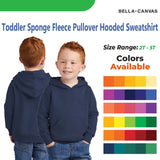 Bella + Canvas® Toddler Sponge Fleece Pullover Hooded Sweatshirt
