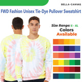 Bella + Canvas® Unisex Tie-Dye Pullover Sweatshirt