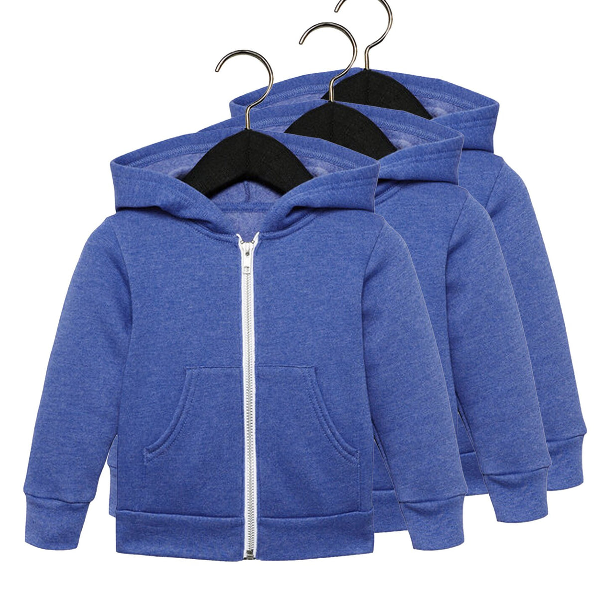 Bella + Canvas® Toddler Sponge Fleece Full Zip Hooded Sweatshirt