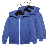Bella + Canvas® Toddler Sponge Fleece Full Zip Hooded Sweatshirt