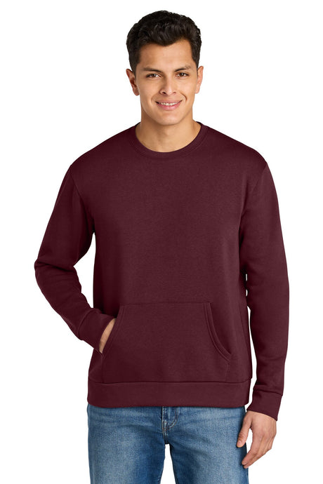 Next Level® Santa Barbara Pocket Crewneck Long Sleeve Sweatshirt