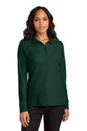 Port Authority® Womens Wearever Signature Pique Long Sleeve Polo Durable Comfortable Shirt