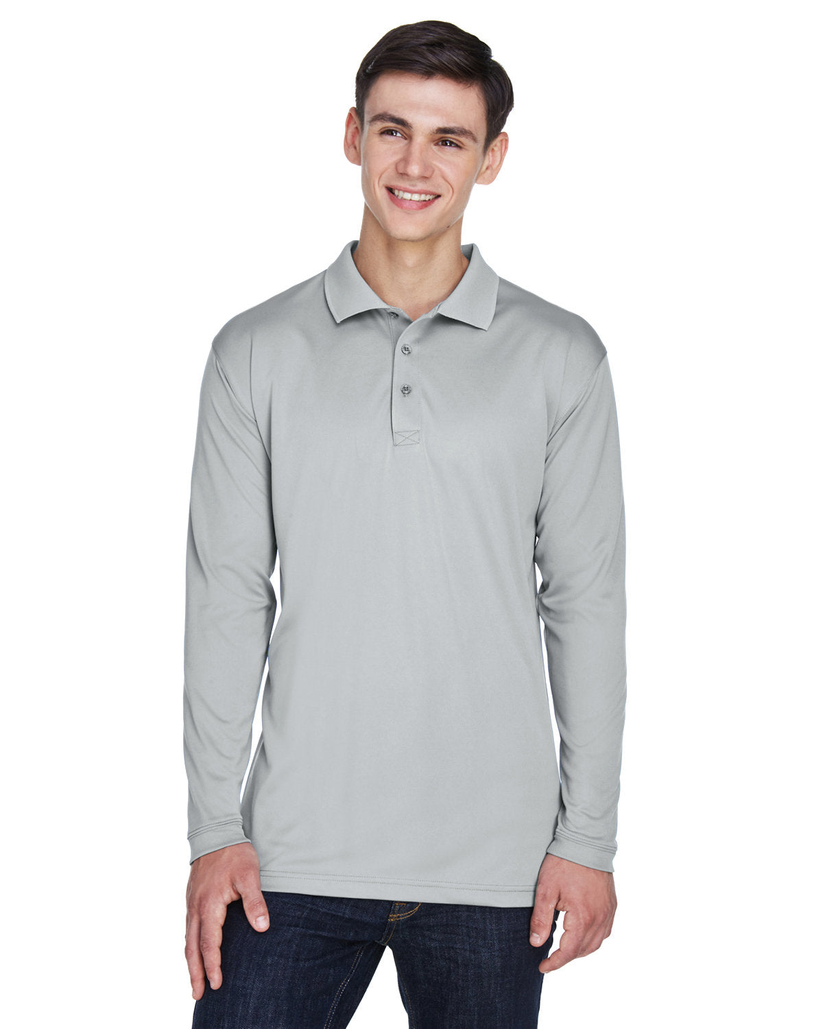 Adult Cool & Dry Sport Long-Sleeve Polo