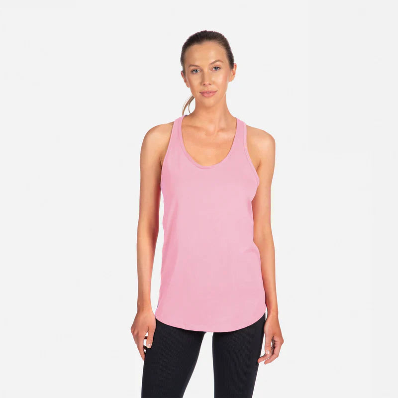 Next Level 1533 Women's Tank Top Lightweight Cotton Poly Jersey Fabric - Lilac, Racerback, 30 Singles, 135 Grams/4.0Oz (1 Piece)