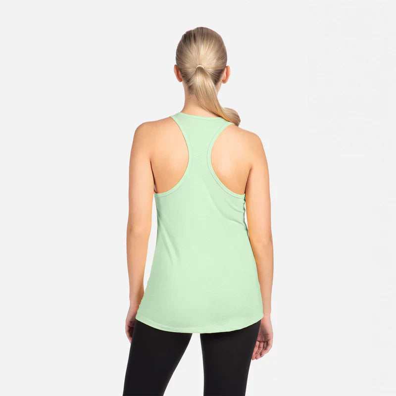 Next Level 1533 Lightweight Cotton Poly Jersey Fabric - Mint Racerback Tank Top, 30 Singles, 135 Grams/4.0Oz (1 Unit)