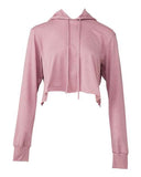 Image 1: Women's Triblend Crop Long Sleeve HoodieImage 2: Soft triblend cropped hoodie designImage 3: Women's long sleeve fashion hoodieImage 4: Blank crop hoodie for printingImage 5: Lightweight casual sweatshirt styleImage 6: Trendy women's triblend apparel
