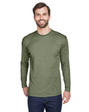 Camiseta deportiva de interlock de rendimiento Cool & Dry de manga larga para adulto