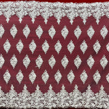 Beaded 3D Floral Lace Fabric 52" Wide