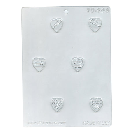Snarky Hearts Chocolate Mold