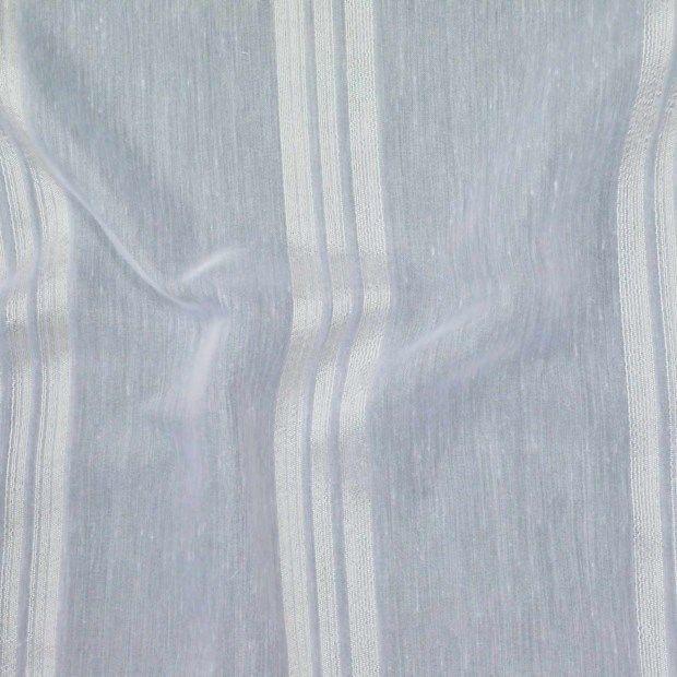 P Kaufmann Gondola Stripe Sheer Fabric - Woven Polyester, Stripe Pattern, 118" Width (1 Yard)