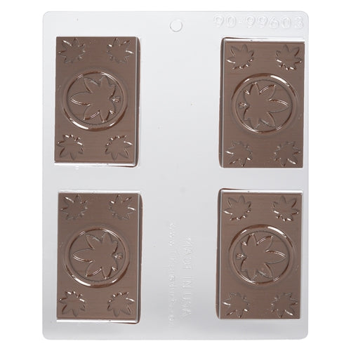 Marijuana Leaf Business Card Chocolate Mold