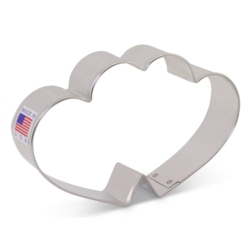 Cookie Cutter Double Heart 4-5/8" - 8163A