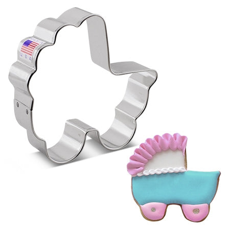 Cookie Cutter Baby Carriage 3-3/8" - 8133A