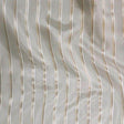 P Kaufmann Crossing Elegant Gold Stripe Sheer Polyester Fabric - Gold Stripe Sheer, 126" Width (1 Yard)