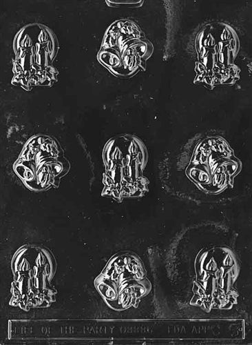Bells and Candles Chocolate Mold - LPC005