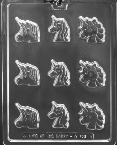 Small Unicorn Faces Chocolate Mold