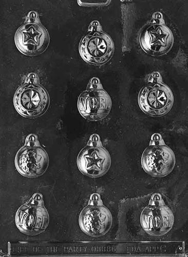 Assorted Ornaments Chocolate Mold - LPC007