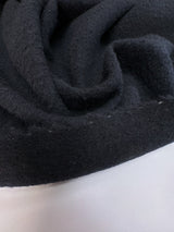 Wool Blend Tweed Black Blue