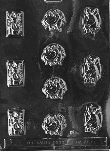Assorted with Snowman Chocolate Mold - LPC008