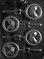 Hands with Rings Lolly Chocolate Mold - LPW052