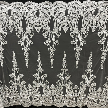 Embroidered Bridal Lace Fabric